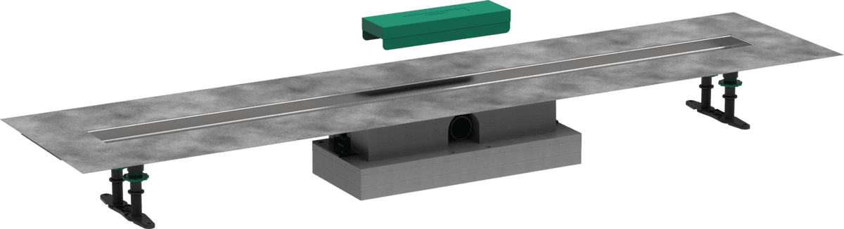Bild von HANSGROHE uBox universal Komplettset für flache Installation 1200 für Duschrinnen Fertigsets #56021180