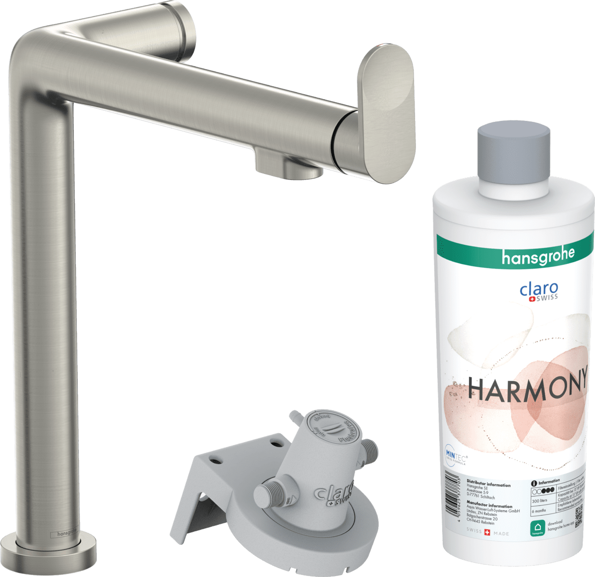 Bild von HANSGROHE Aqittura M91 FilterSystem 240, 1jet, Starter Set #76802800 - Edelstahl Finish