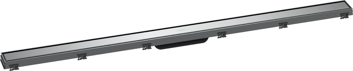 Bild von HANSGROHE RainDrain Match Fertigset Duschrinne 1200 mit höhenverstellbarem Rahmen #56042000 - Chrom