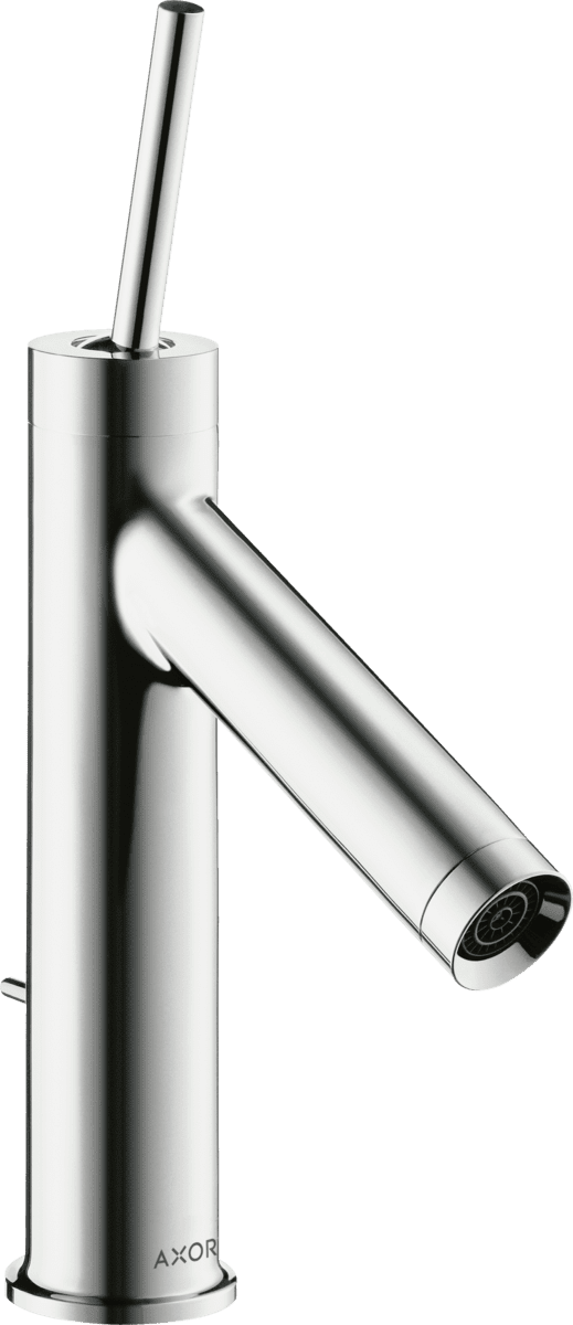 Obrázek HANSGROHE AXOR Starck Páková umyvadlová baterie 90 s kolíkovou rukojetí a s odtokovou soupravou s táhlem #10111000 - chrom