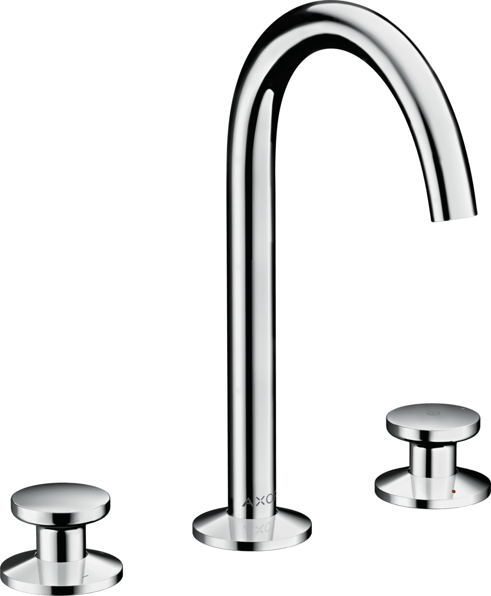 Bild von HANSGROHE AXOR One 3-Loch Waschtischarmatur Select 170 mit Push-Open Ablaufgarnitur #48070000 - Chrom