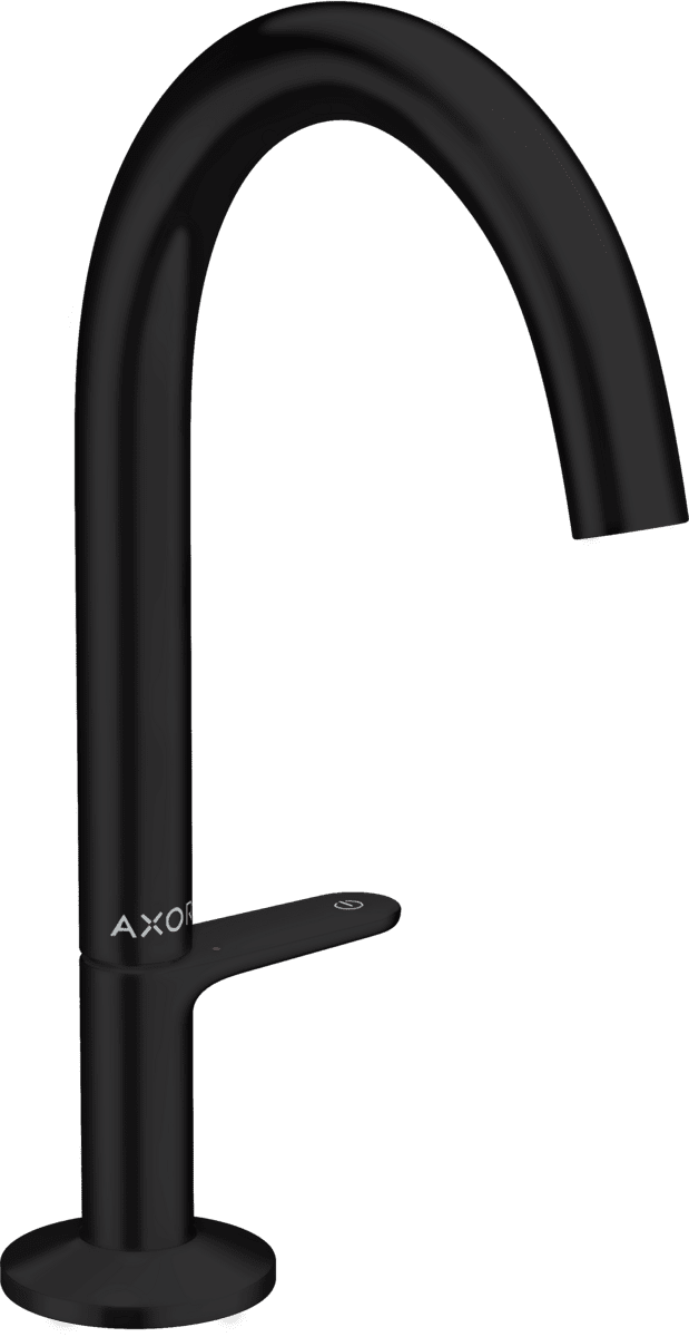 Bild von HANSGROHE AXOR One Waschtischmischer Select 170 mit Push-Open Ablaufgarnitur #48020670 - Mattschwarz
