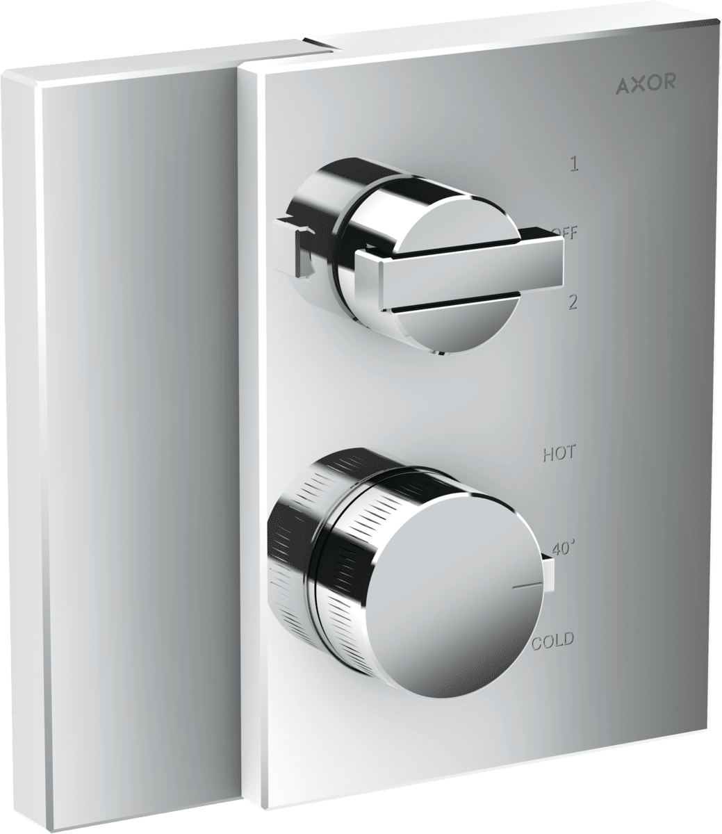 Bild von HANSGROHE AXOR Edge Thermostat Unterputz mit Ab- und Umstellventil #46760000 - Chrom