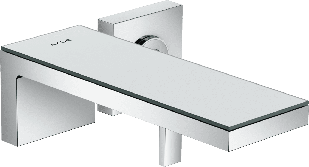 Bild von HANSGROHE AXOR MyEdition Einhebel-Waschtischmischer Unterputz für Wandmontage mit Auslauf 221 mm #47060000 - Chrom/Spiegelglas