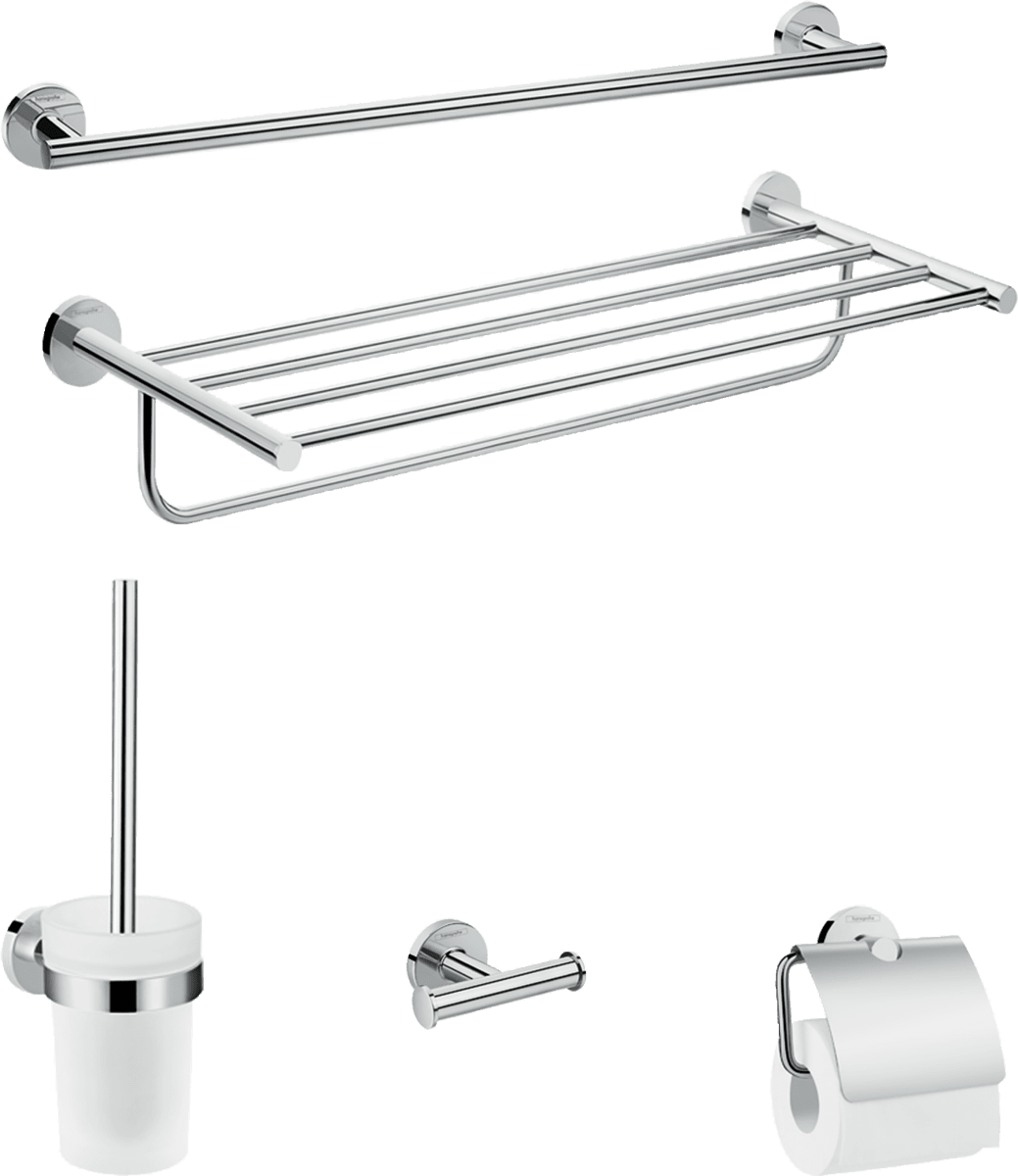 Obrázek HANSGROHE Logis Universal Sada koupelnových doplňků pětidílná #41728000 - chrom