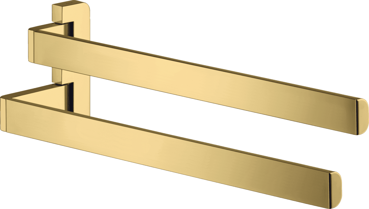 Bild von HANSGROHE AXOR Universal Softsquare Handtuchhalter zweiarmig #42821990 - Polished Gold Optic