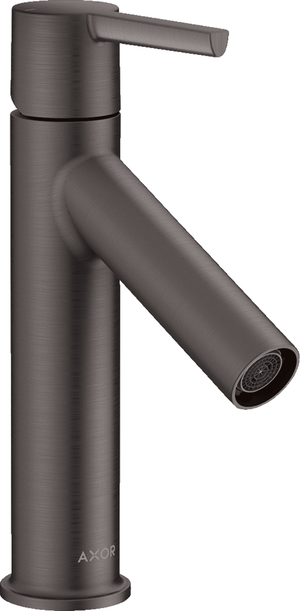 Bild von HANSGROHE AXOR Starck Einhebel-Waschtischmischer 100 mit Hebelgriff und Ablaufgarnitur #10003340 - Brushed Black Chrome