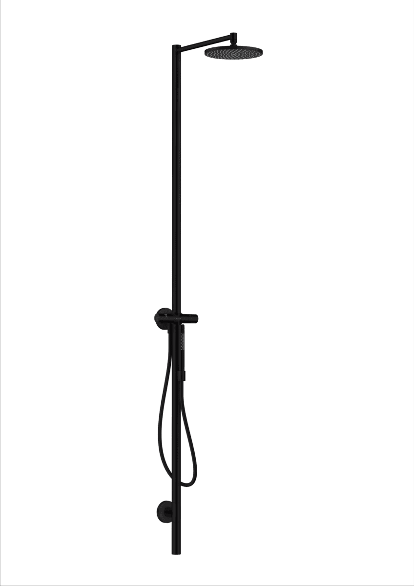Bild von HANSGROHE AXOR Starck Nature Duschsäule mit Kopfbrause 240 1jet #12670670 - Mattschwarz