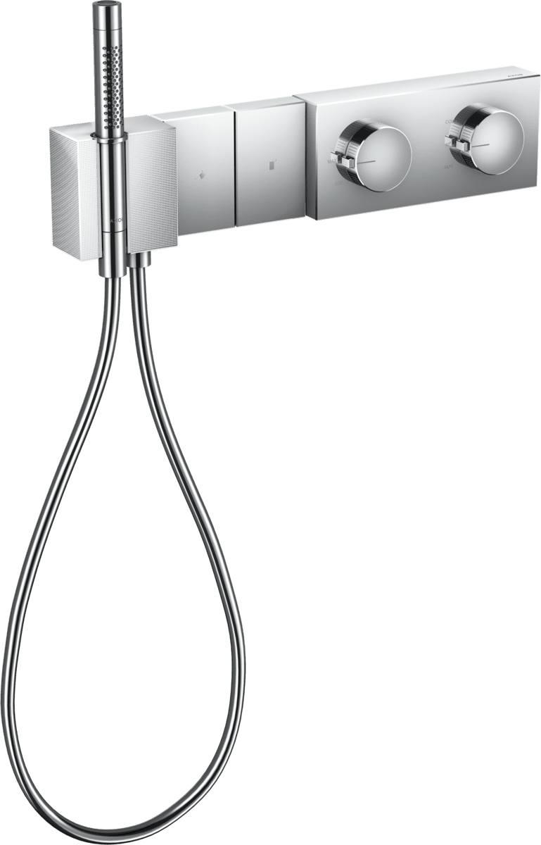 Bild von HANSGROHE AXOR Edge Thermostatmodul Select 470/100 Unterputz für 2 Verbraucher - Diamantschliff #46701000 - Chrom