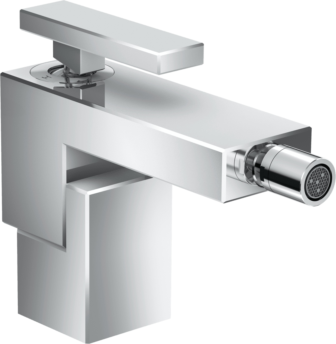Bild von HANSGROHE AXOR Edge Einhebel-Bidetmischer mit Push-Open Ablaufgarnitur #46210000 - Chrom
