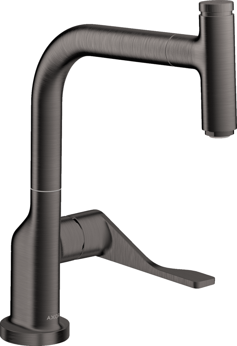 Bild von HANSGROHE AXOR Citterio Einhebel-Küchenmischer Select 230 mit Ausziehauslauf #39861340 - Brushed Black Chrome