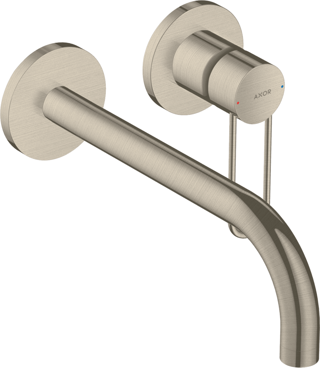 Bild von HANSGROHE AXOR Uno Einhebel-Waschtischmischer Unterputz für Wandmontage mit Bügelgriff und Auslauf 225 mm #38122820 - Brushed Nickel