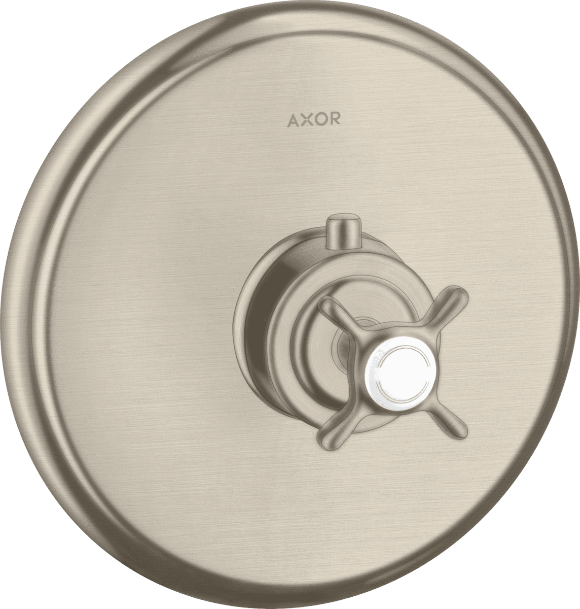 Bild von HANSGROHE AXOR Montreux Thermostat Unterputz mit Kreuzgriff #16810820 - Brushed Nickel