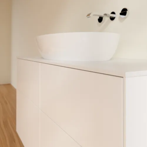 Bild von VILLEROY BOCH Finion Waschbeckenunterschrank, 4 Auszüge, 1200 x 603 x 501 mm, White Matt Lacquer / Glass White Matt #FA3100MT