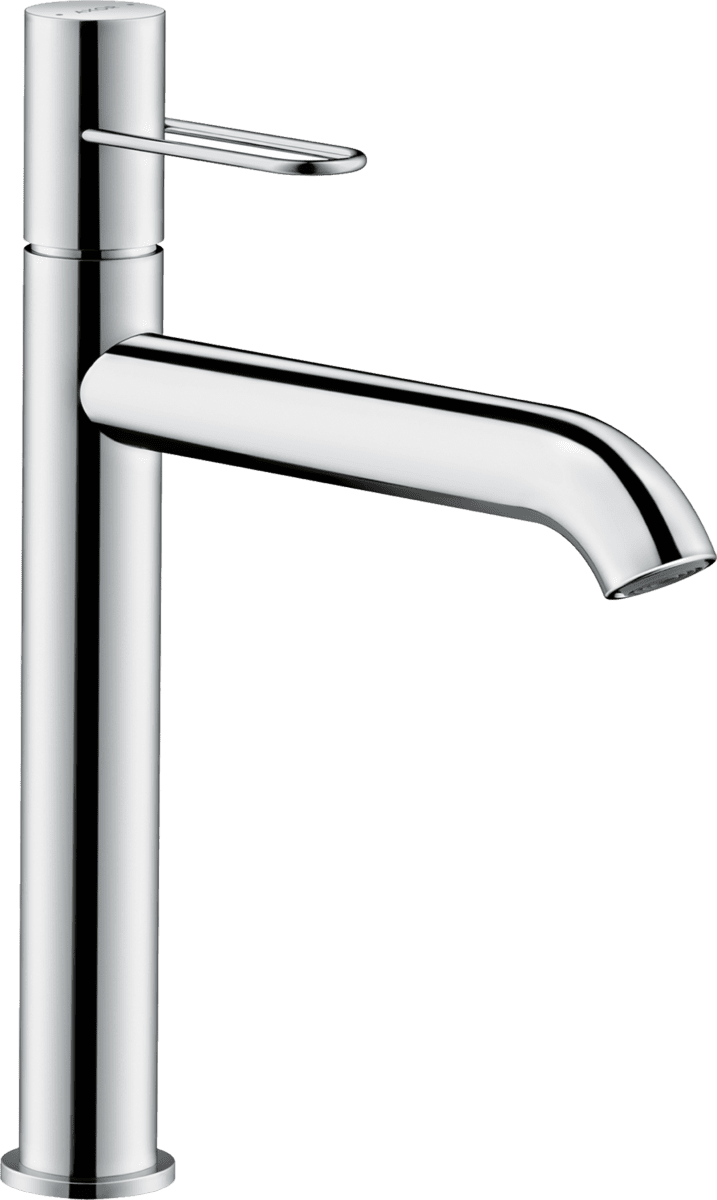 Bild von HANSGROHE AXOR Uno Einhebel-Waschtischmischer 190 mit Bügelgriff für Aufsatzwaschtische und Ablaufgarnitur #38032000 - Chrom