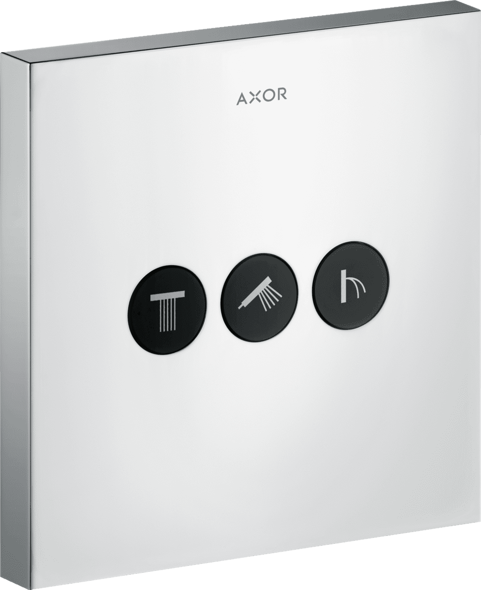 Bild von HANSGROHE AXOR ShowerSelect Ventil Unterputz eckig für 3 Verbraucher #36717000 - Chrom