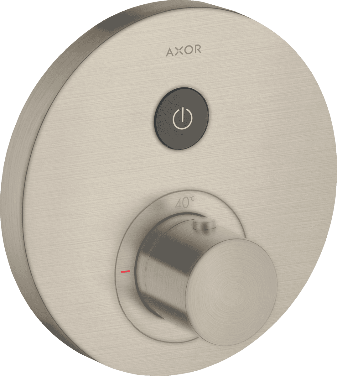 Picture of HANSGROHE AXOR ShowerSelect Thermostat for concealed installation round for 1 function #36722820 - Brushed Nickel