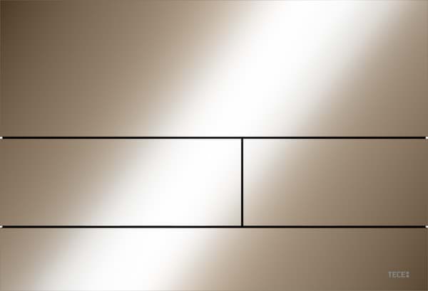 Bild von TECE TECEsquare II Metall WC-Betätigungsplatte, Rotgold glänzend, Zweimengentechnik 9240841