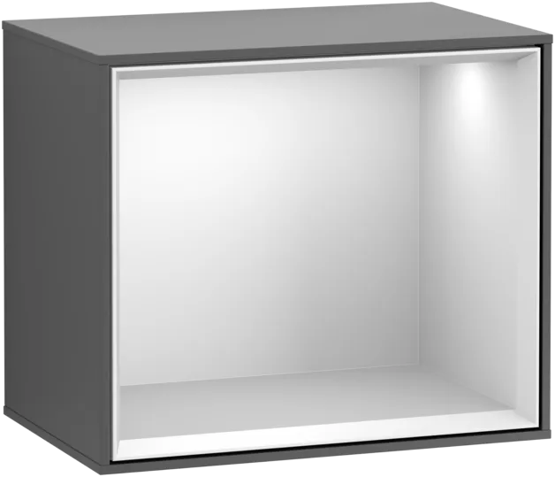 Bild von VILLEROY BOCH Finion Regalmodul, 418 x 356 x 270 mm, Anthracite Matt Lacquer / White Matt Lacquer #FD10MTGK