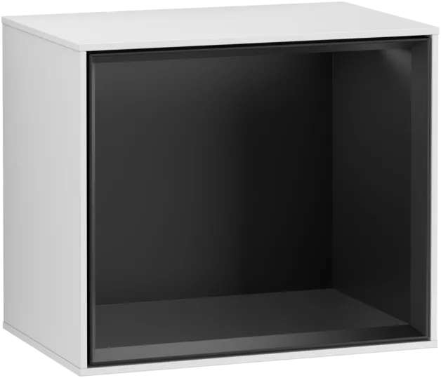 Bild von VILLEROY BOCH Finion Regalmodul, 418 x 356 x 270 mm, White Matt Lacquer / Black Matt Lacquer #FD10PDMT