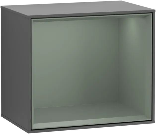 Bild von VILLEROY BOCH Finion Regalmodul, 418 x 356 x 270 mm, Anthracite Matt Lacquer / Olive Matt Lacquer #FD10GMGK