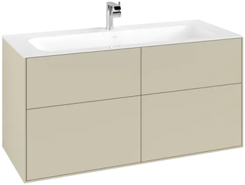 Bild von VILLEROY BOCH Finion Waschbeckenunterschrank, mit Beleuchtung, 4 Auszüge, 1196 x 591 x 498 mm, Silk Grey Matt Lacquer #G05000HJ