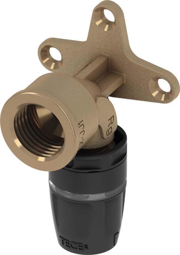 Bild von TECE TECElogo-Push Wandscheibe Dimension 16 x Rp 1/2", Rotguss/Si-Bronze #8723002
