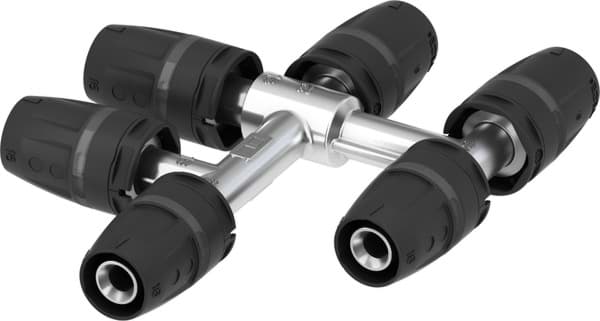 Bild von TECE TECElogo-Push Kreuzungsfitting Dimension 20 x 16 x 16 Messing vernickelt 8740102