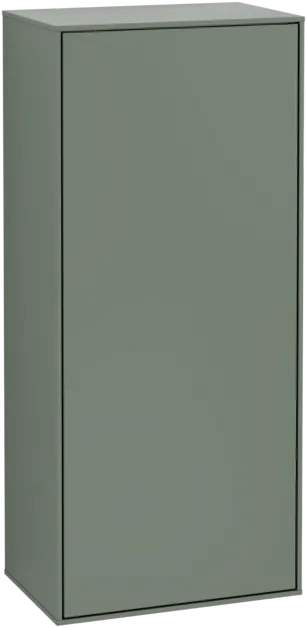 Obrázek VILLEROY BOCH Finion Side cabinet, with lighting, 1 door, 418 x 936 x 270 mm, Olive Matt Lacquer #G57000GM