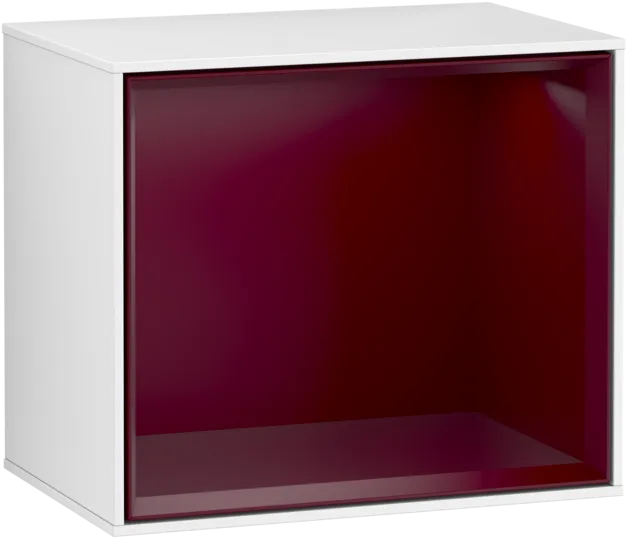 Obrázek VILLEROY BOCH Finion Shelf module, with lighting, 418 x 340 x 270 mm, Glossy White Lacquer / Peony Matt Lacquer #G580HBGF