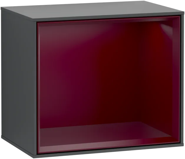 Bild von VILLEROY BOCH Finion Regalmodul, mit Beleuchtung, 418 x 340 x 270 mm, Midnight Blue Matt Lacquer / Peony Matt Lacquer #G580HBHG